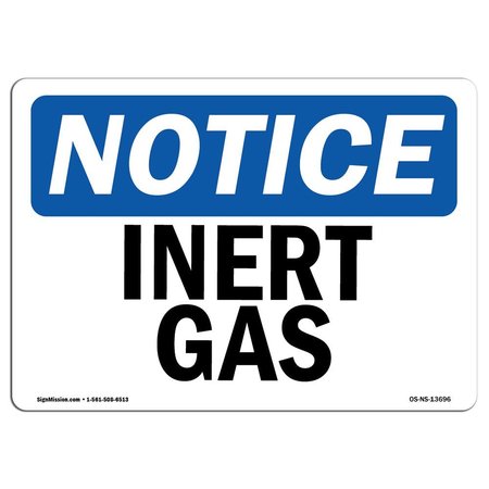 SIGNMISSION Safety Sign, OSHA Notice, 3.5" Height, 5" Width, Inert Gas Sign, Landscape OS-NS-D-35-L-13696